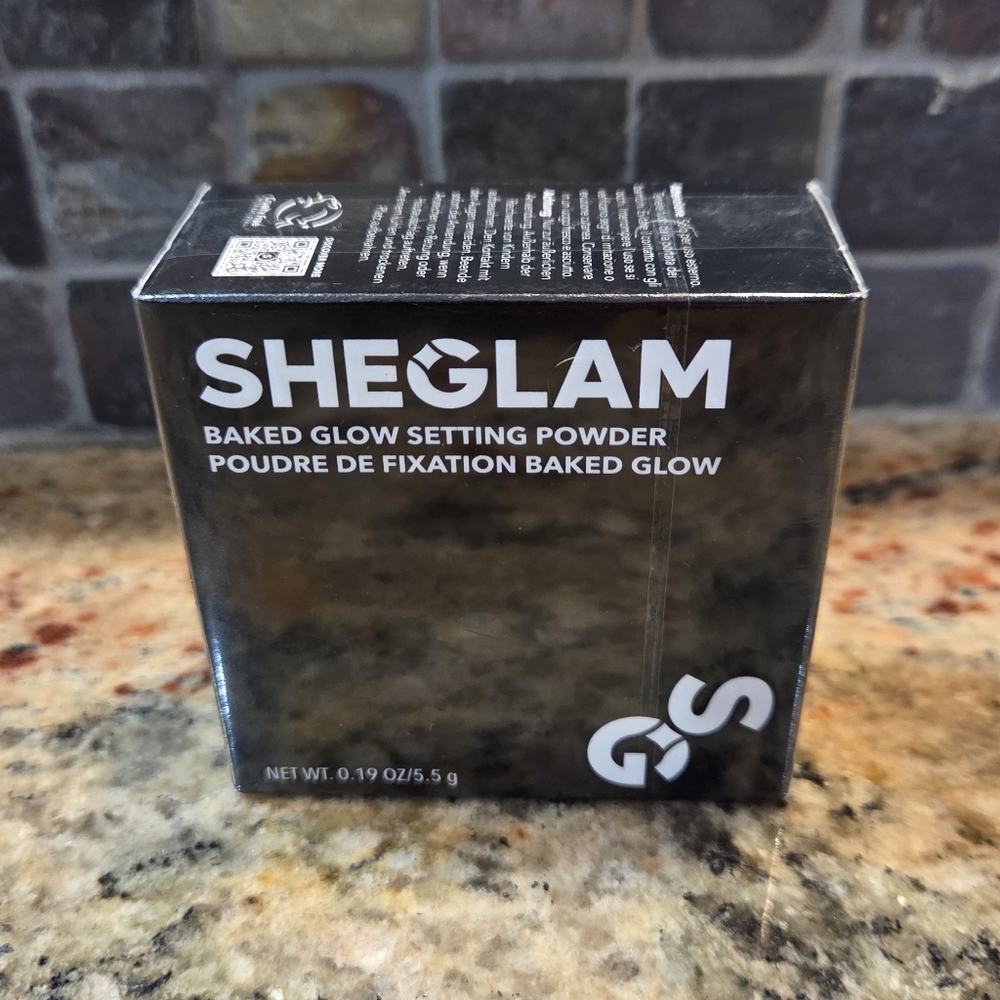 SHEGLAM Baked Glow Setting Powder (0.19oz/5.5g) New Sealed Light Brown Face